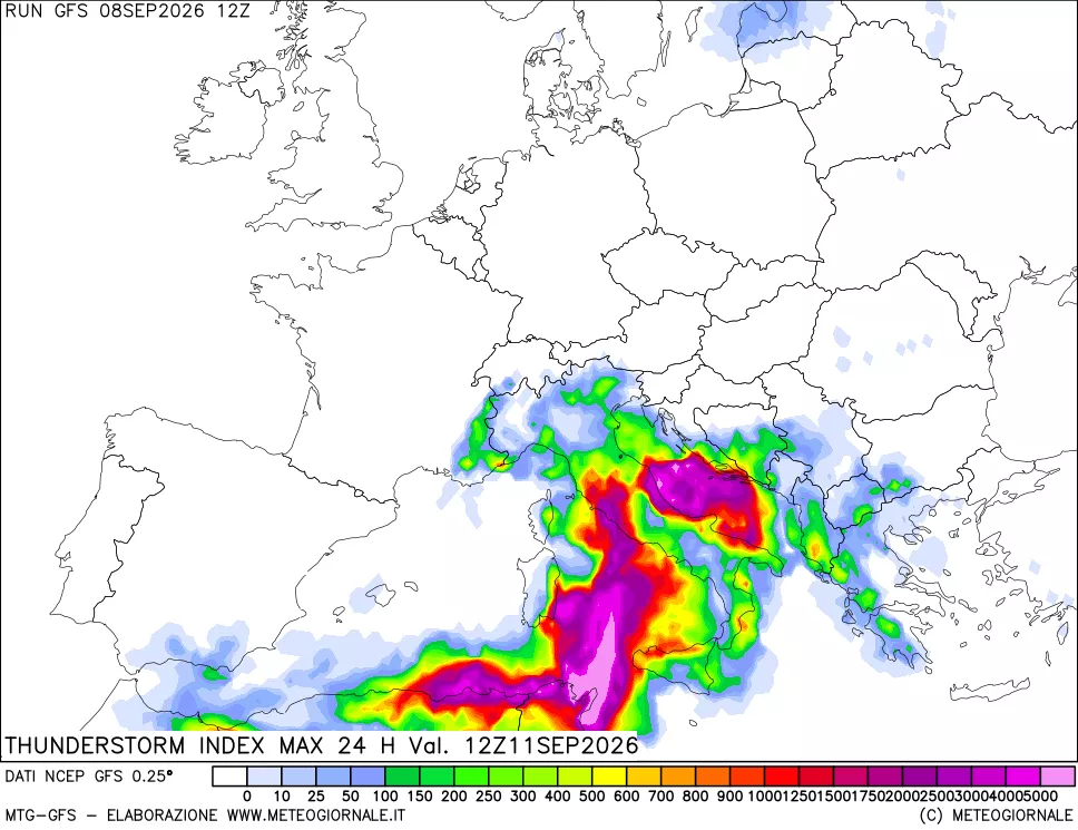 mappa TSI Max 24 ore