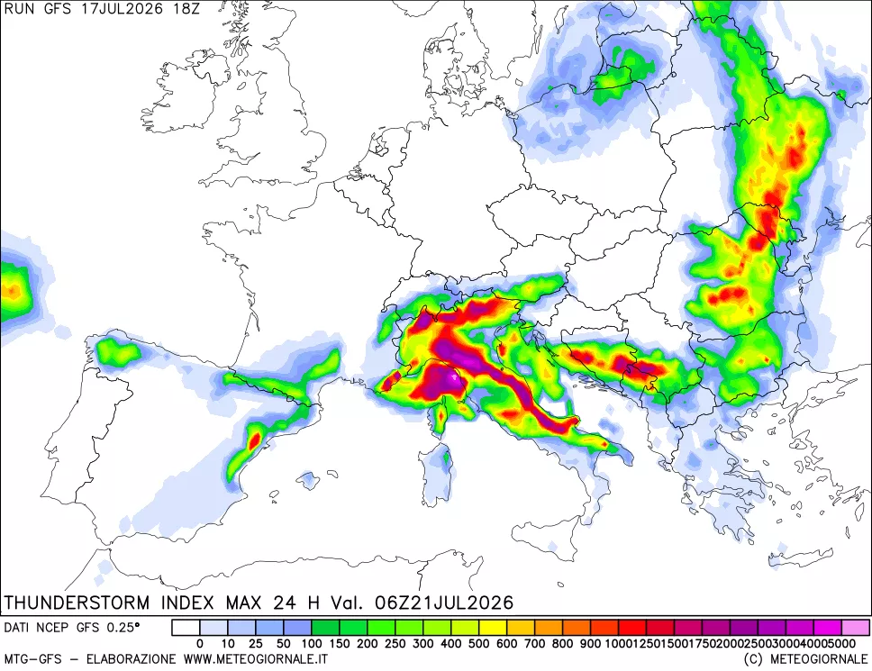 mappa TSI Max 24 ore