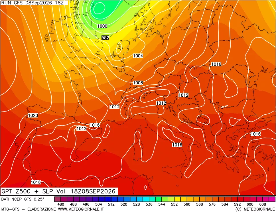 mappa 500 hPa GPT + Press SLM