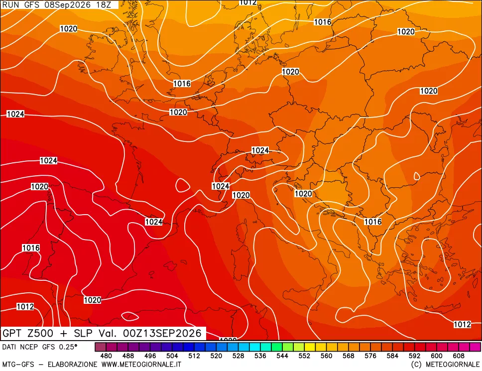 mappa 500 hPa GPT + Press SLM