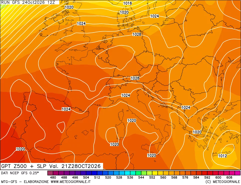 mappa 500 hPa GPT + Press SLM