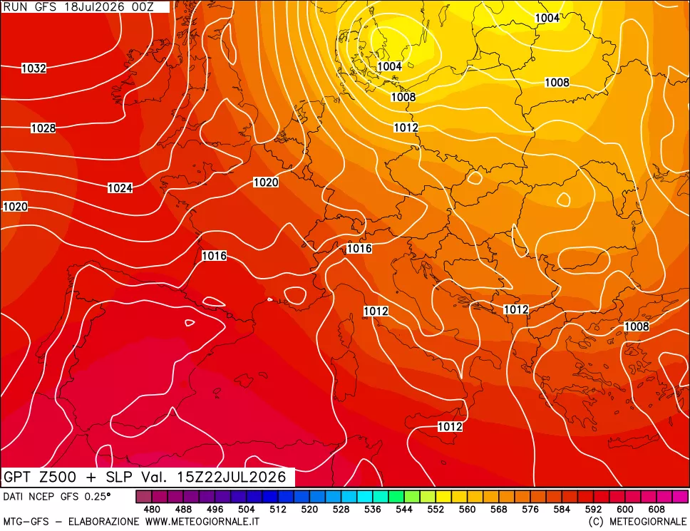 mappa 500 hPa GPT + Press SLM
