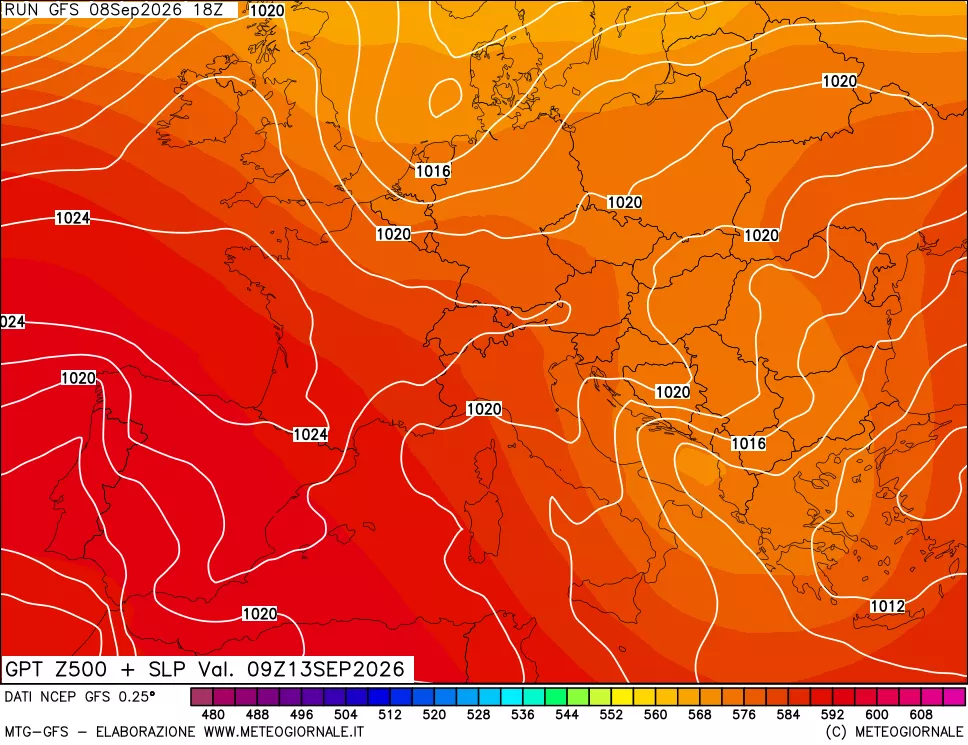 mappa 500 hPa GPT + Press SLM