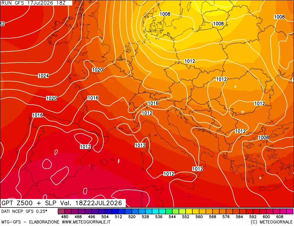 mappa 500 hPa GPT + Press SLM