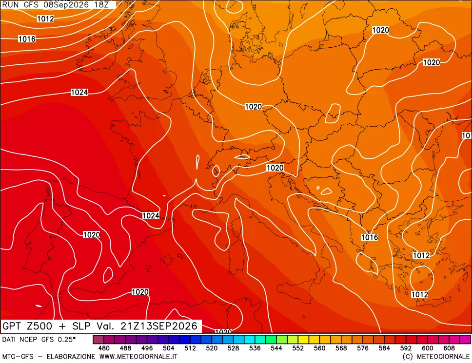 mappa 500 hPa GPT + Press SLM