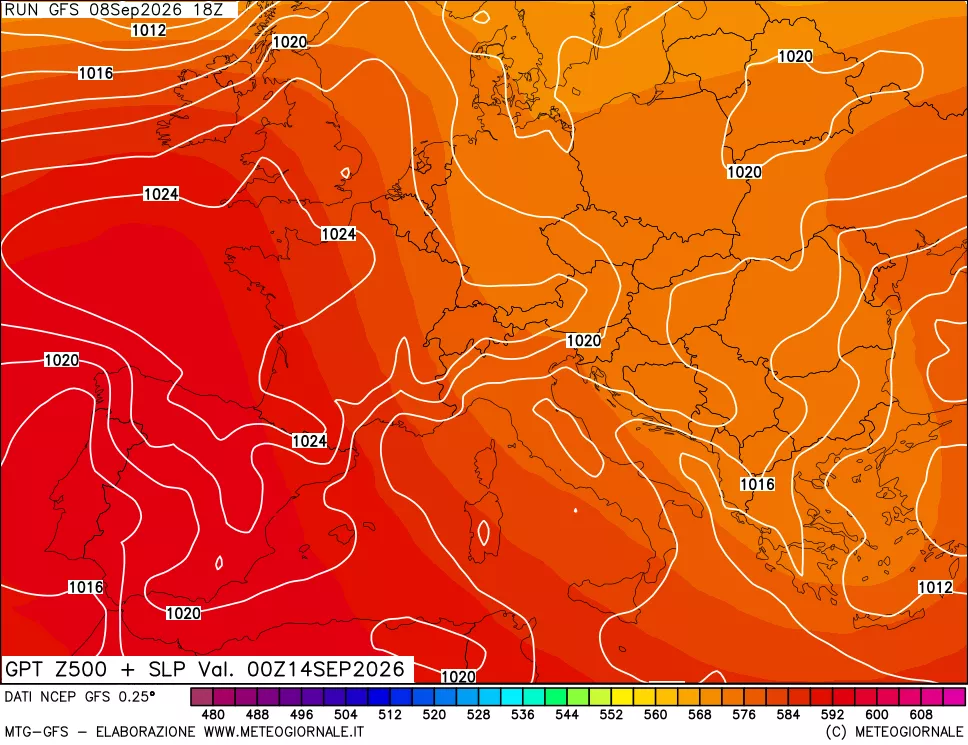 mappa 500 hPa GPT + Press SLM