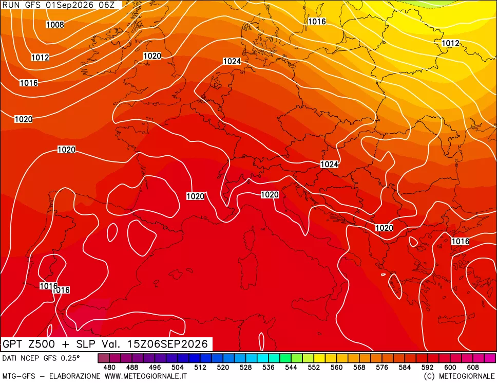 mappa 500 hPa GPT + Press SLM