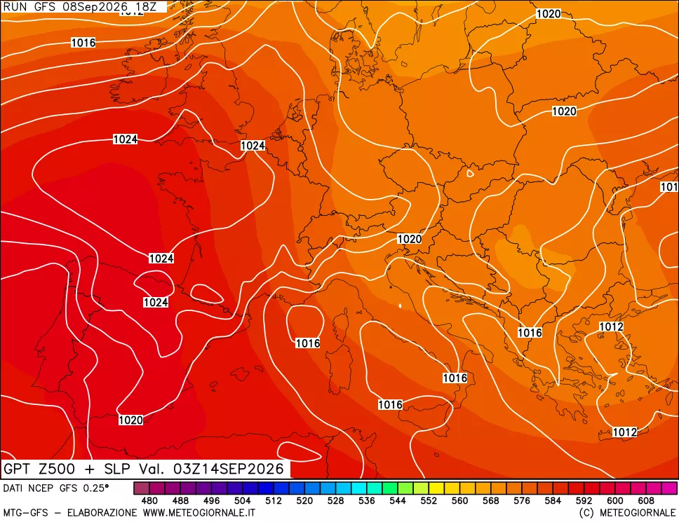 mappa 500 hPa GPT + Press SLM
