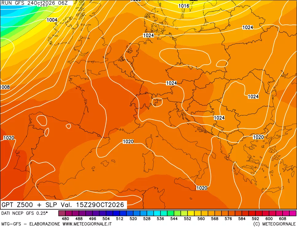 mappa 500 hPa GPT + Press SLM