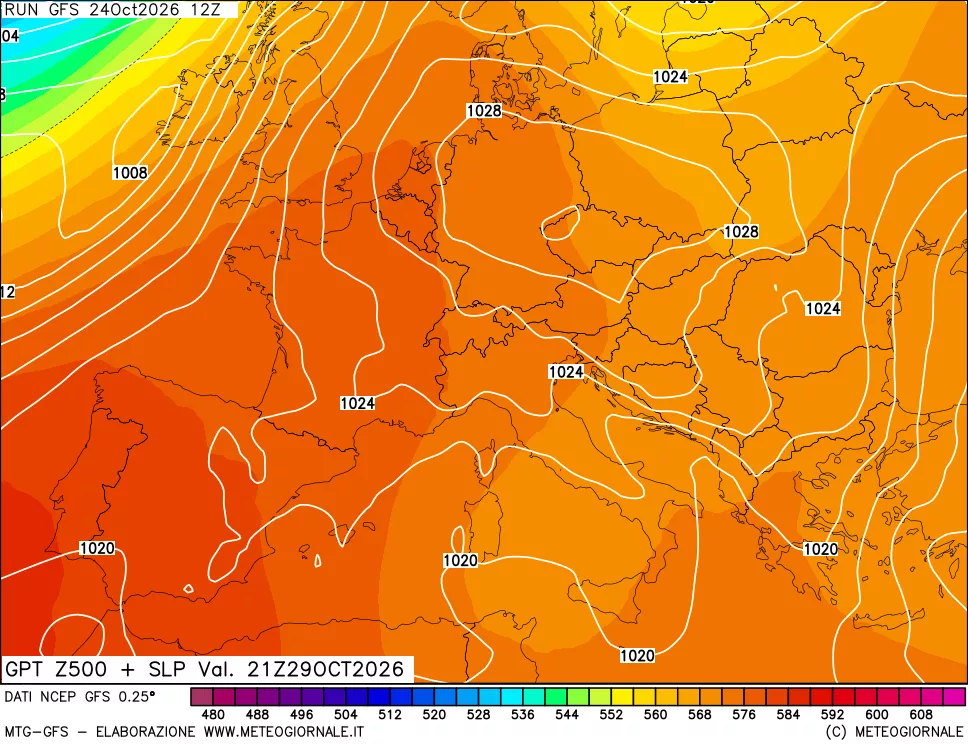mappa 500 hPa GPT + Press SLM