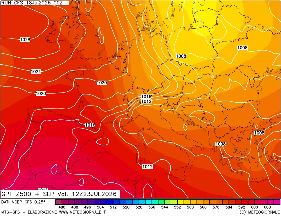 mappa 500 hPa GPT + Press SLM