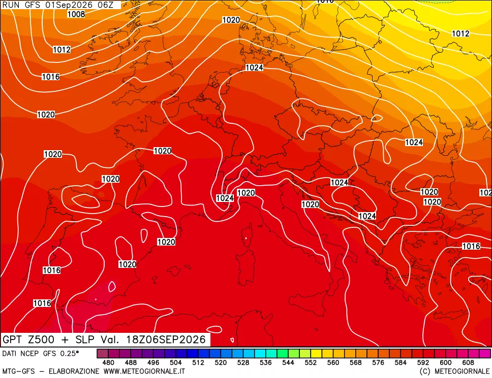 mappa 500 hPa GPT + Press SLM