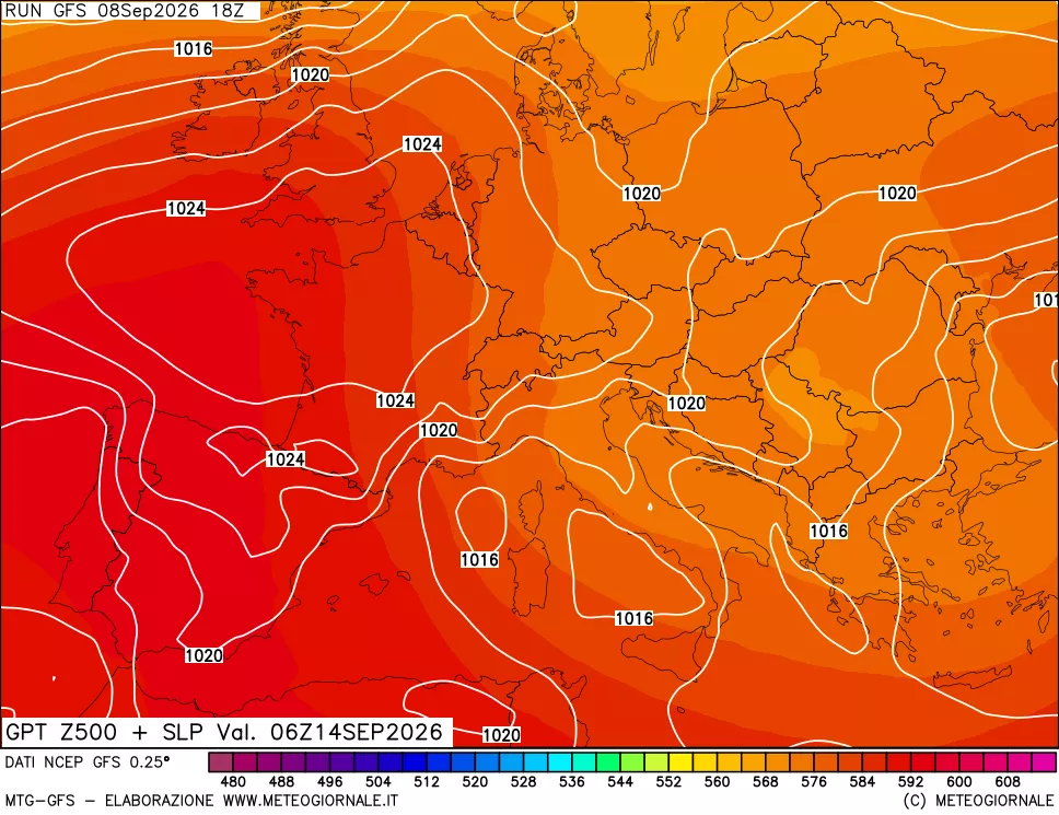 mappa 500 hPa GPT + Press SLM