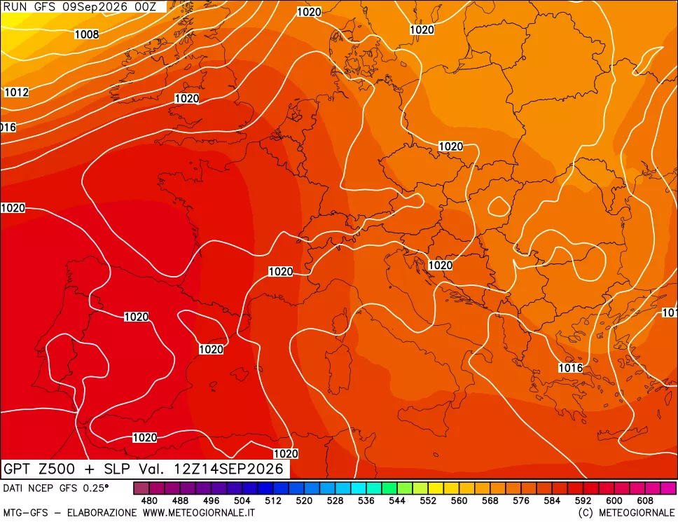 mappa 500 hPa GPT + Press SLM