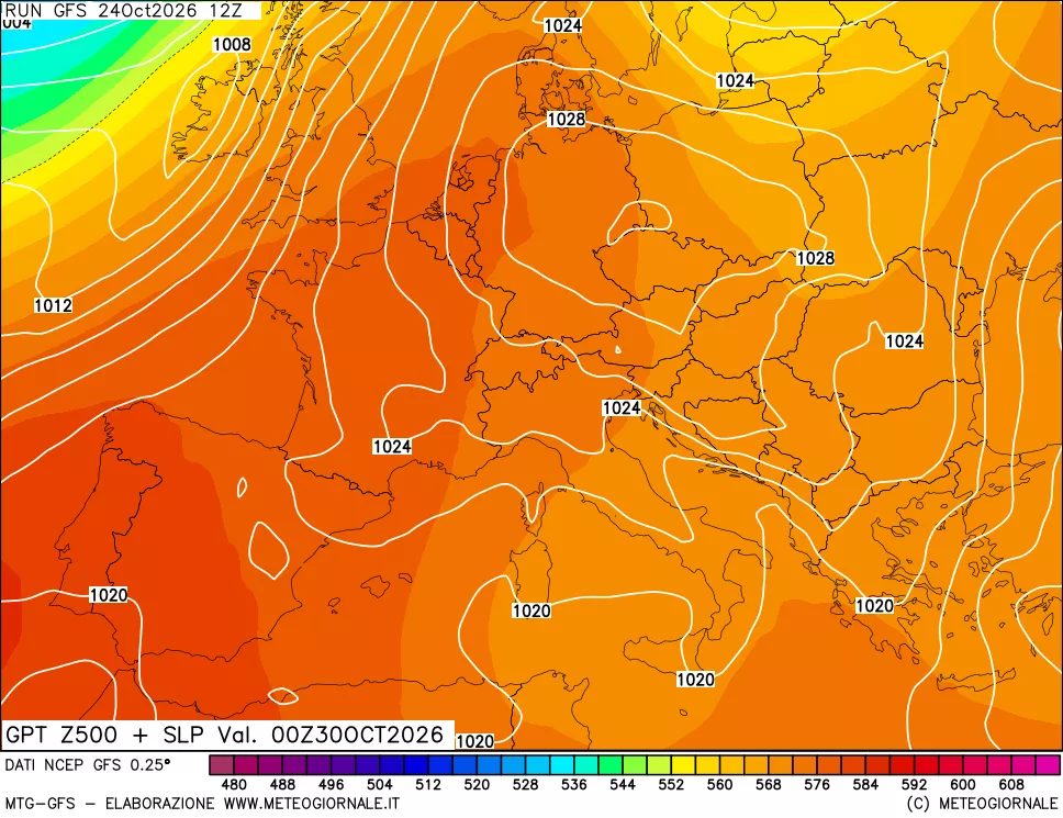 mappa 500 hPa GPT + Press SLM