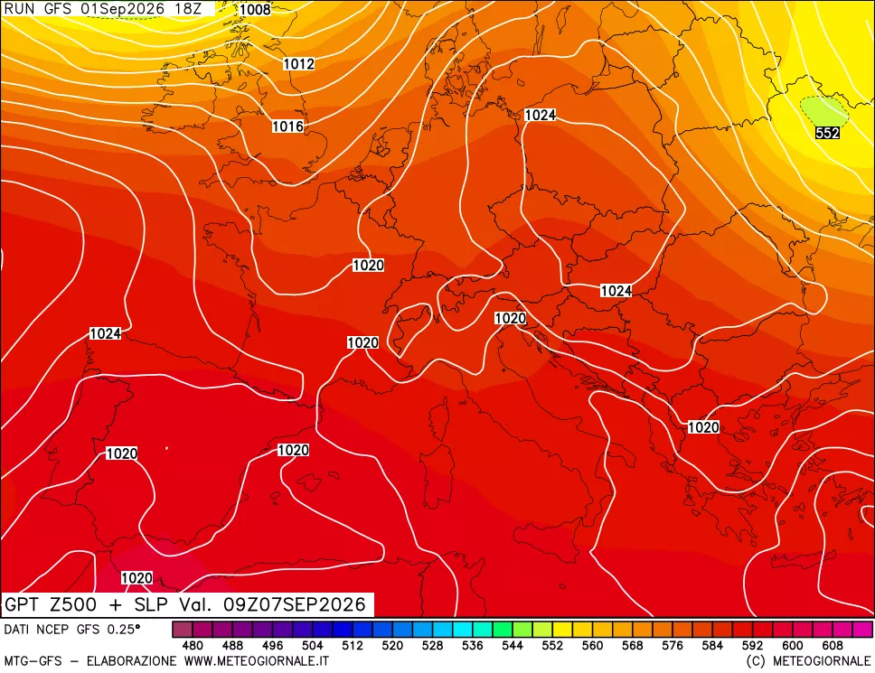 mappa 500 hPa GPT + Press SLM