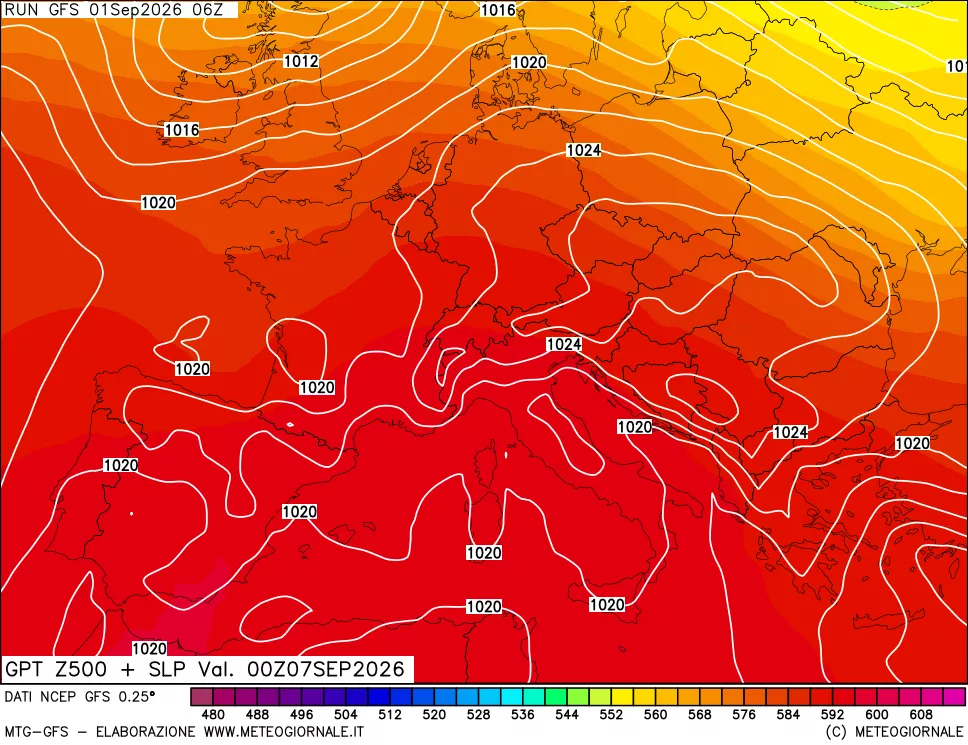 mappa 500 hPa GPT + Press SLM