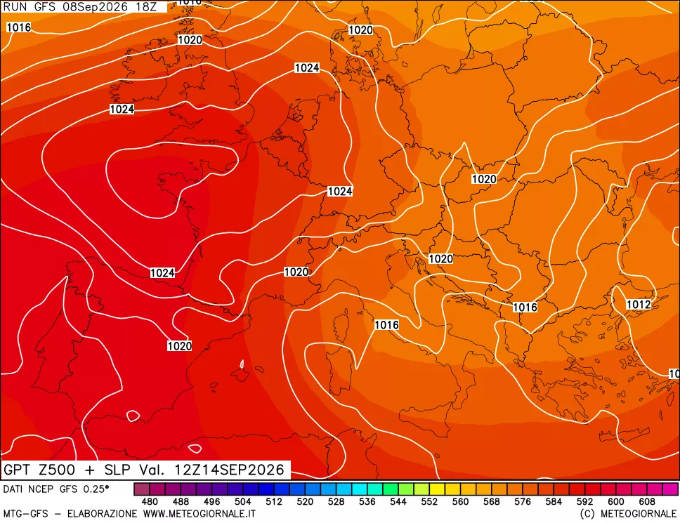 mappa 500 hPa GPT + Press SLM