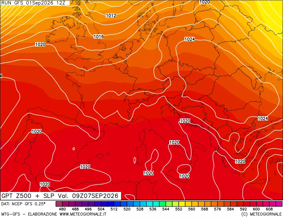 mappa 500 hPa GPT + Press SLM