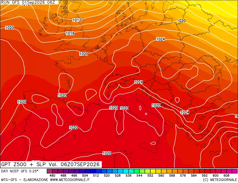 mappa 500 hPa GPT + Press SLM