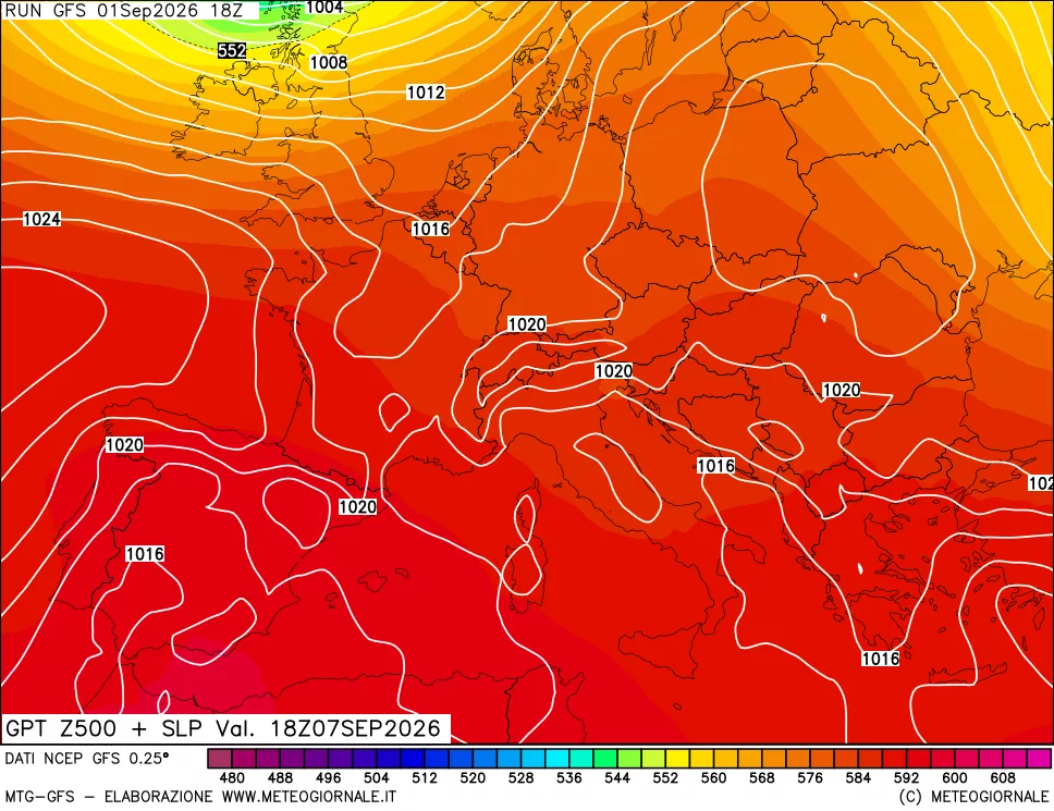 mappa 500 hPa GPT + Press SLM