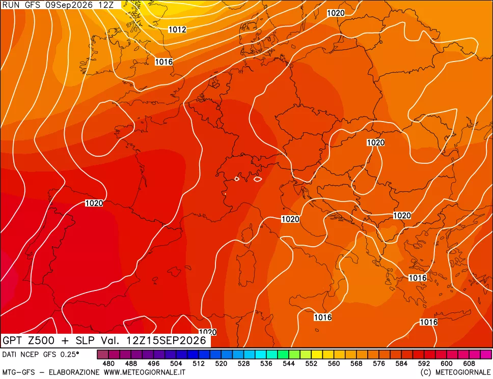 mappa 500 hPa GPT + Press SLM