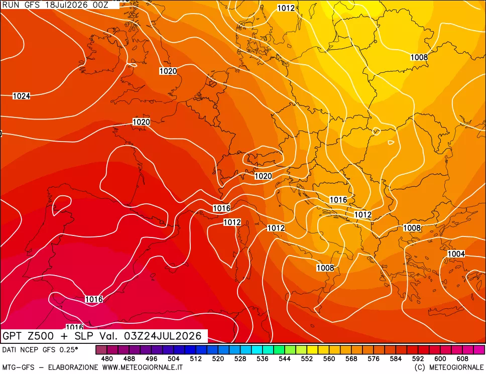 mappa 500 hPa GPT + Press SLM