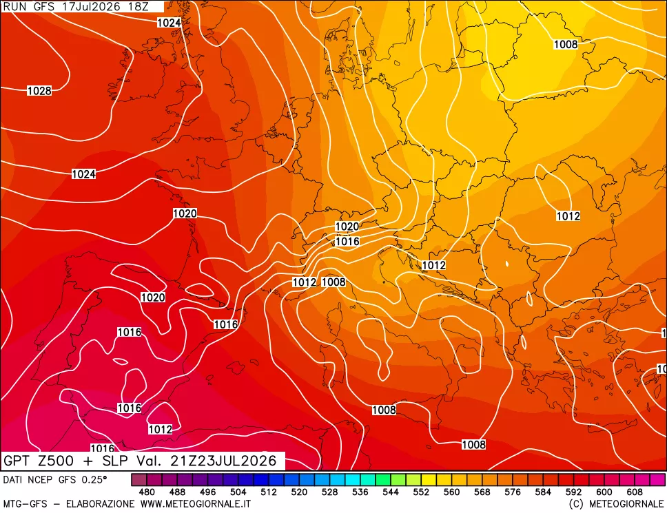 mappa 500 hPa GPT + Press SLM