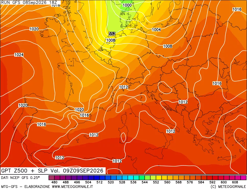 mappa 500 hPa GPT + Press SLM