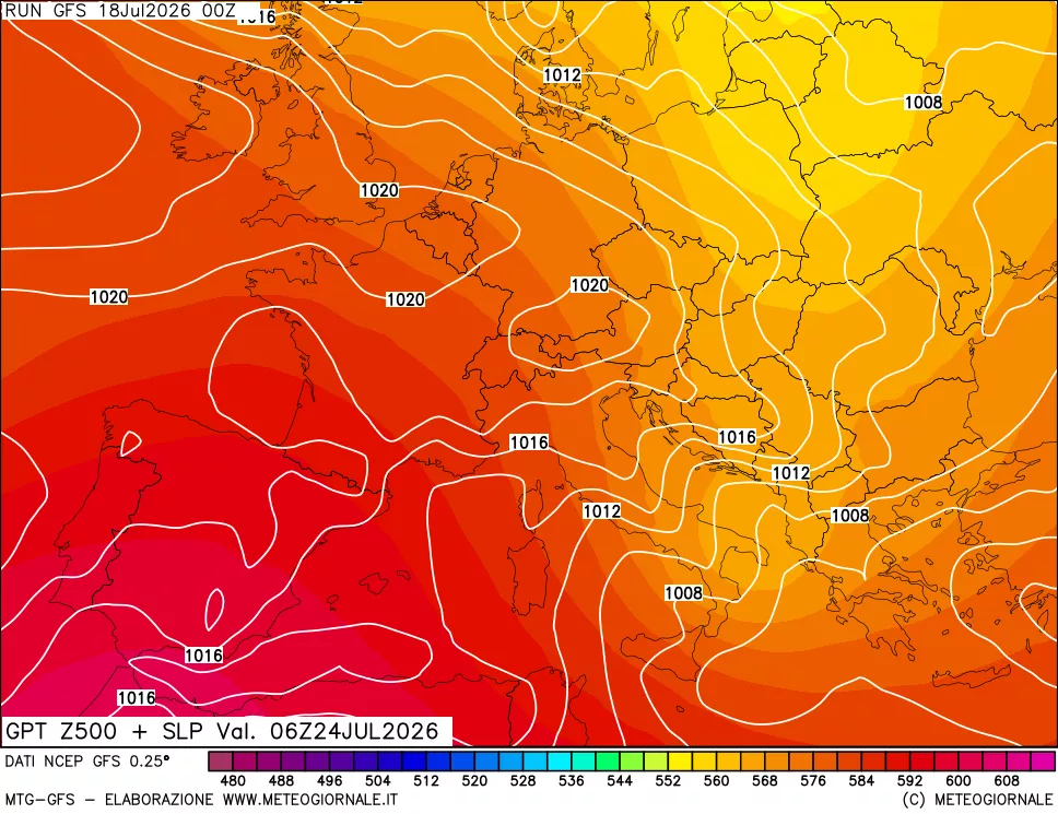 mappa 500 hPa GPT + Press SLM