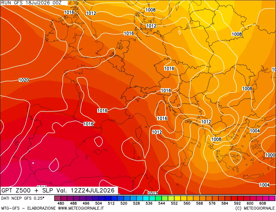 mappa 500 hPa GPT + Press SLM