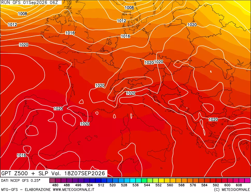 mappa 500 hPa GPT + Press SLM