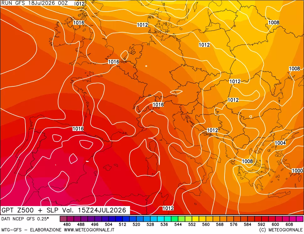 mappa 500 hPa GPT + Press SLM