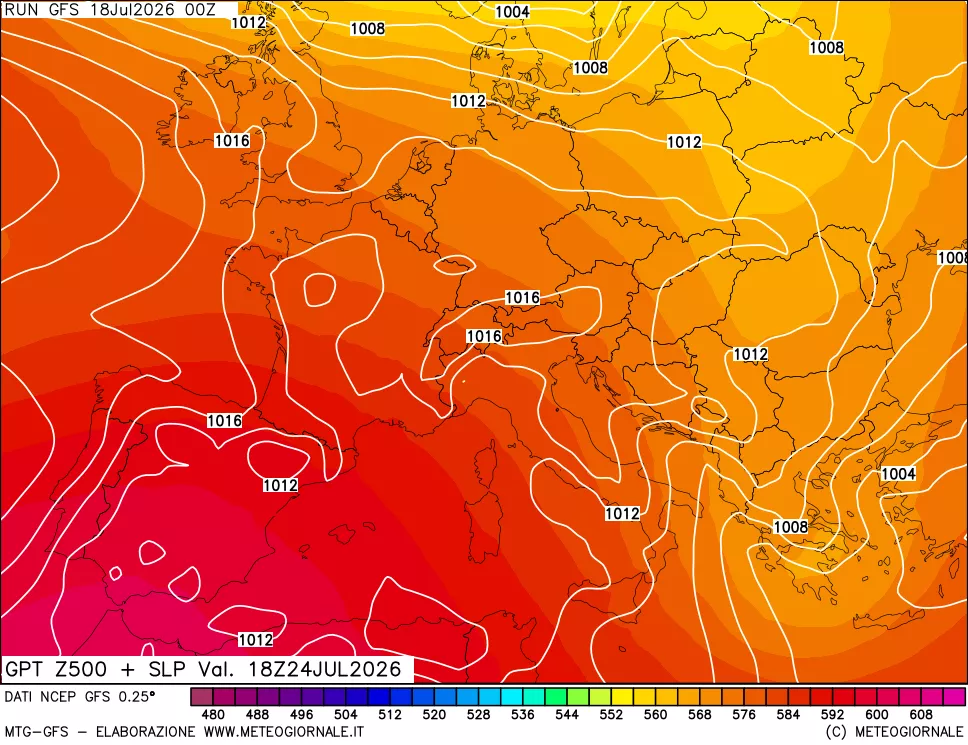 mappa 500 hPa GPT + Press SLM