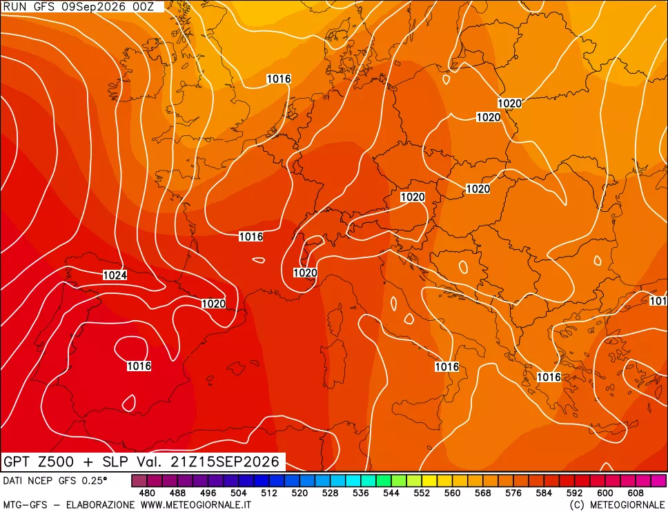 mappa 500 hPa GPT + Press SLM
