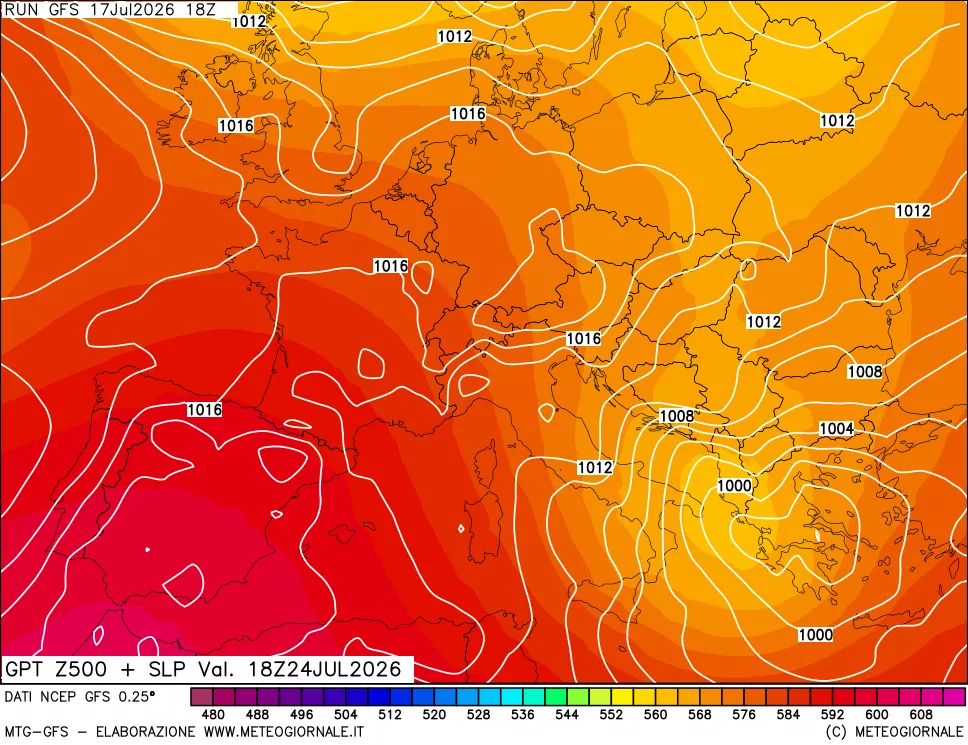 mappa 500 hPa GPT + Press SLM
