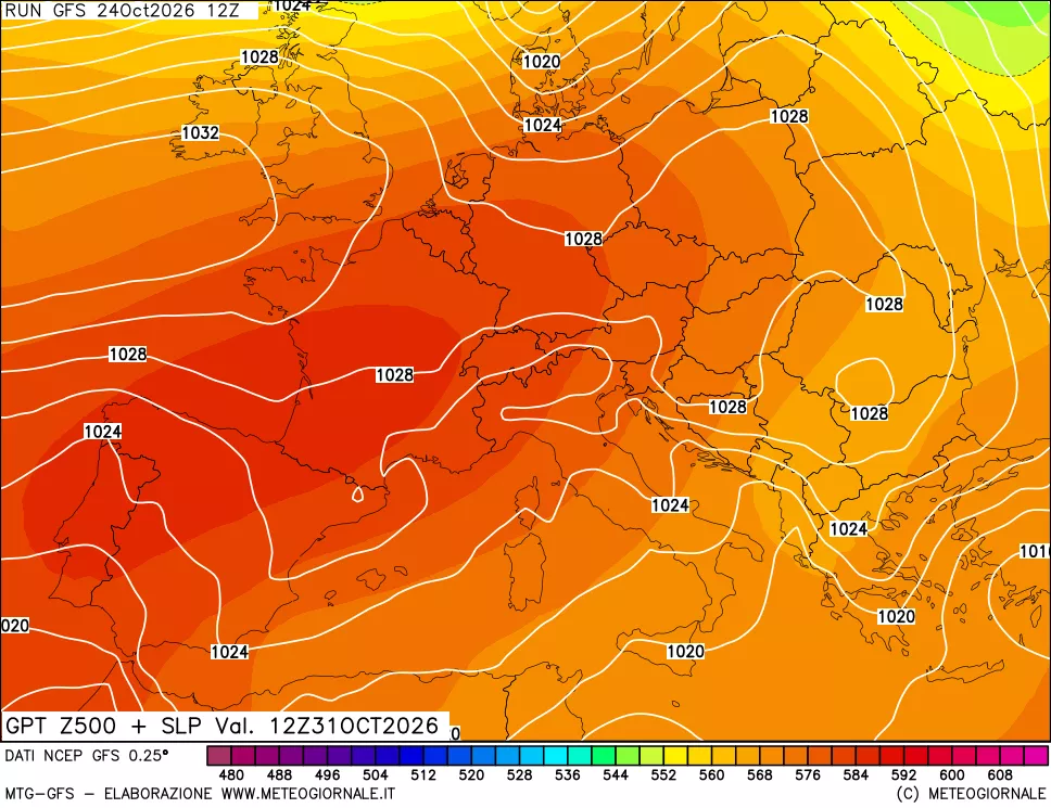 mappa 500 hPa GPT + Press SLM