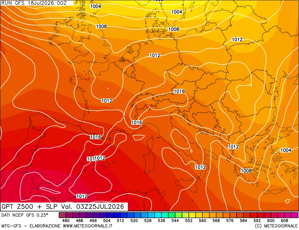 mappa 500 hPa GPT + Press SLM
