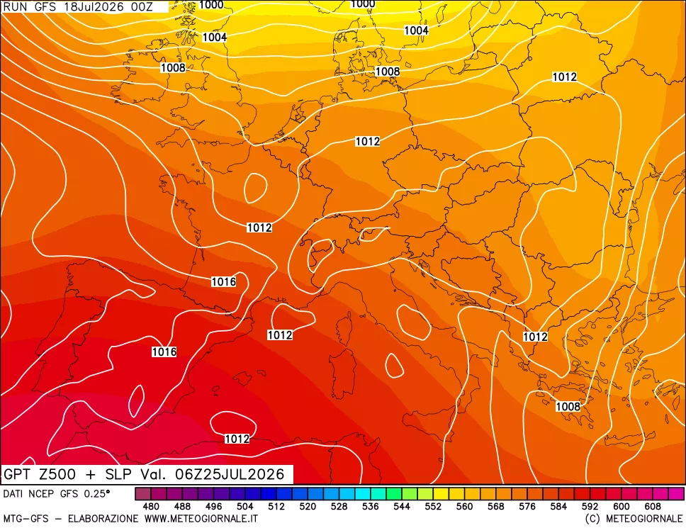 mappa 500 hPa GPT + Press SLM