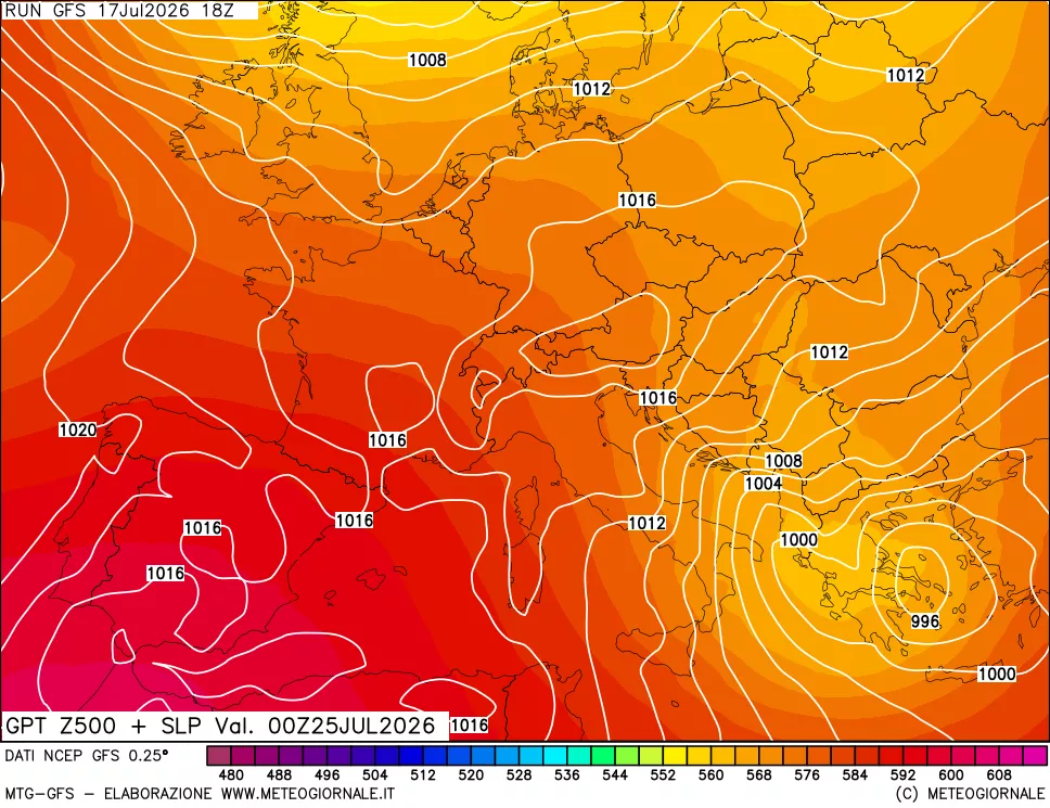mappa 500 hPa GPT + Press SLM