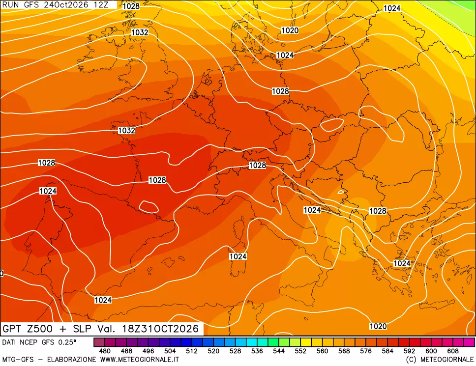 mappa 500 hPa GPT + Press SLM