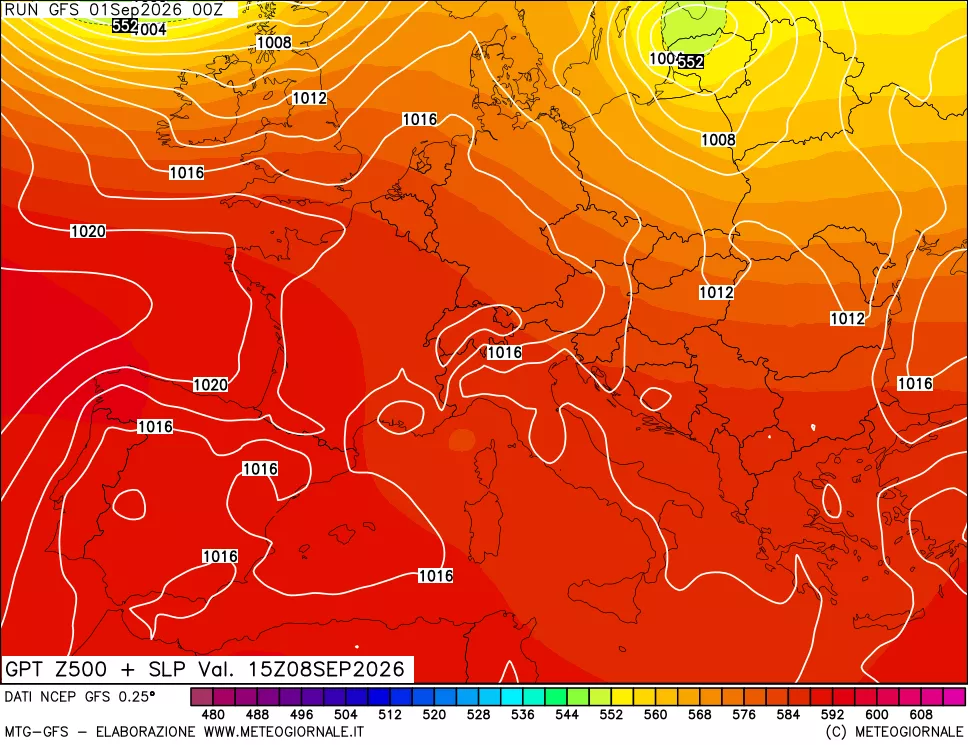 mappa 500 hPa GPT + Press SLM