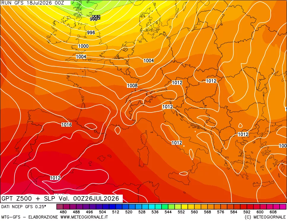 mappa 500 hPa GPT + Press SLM