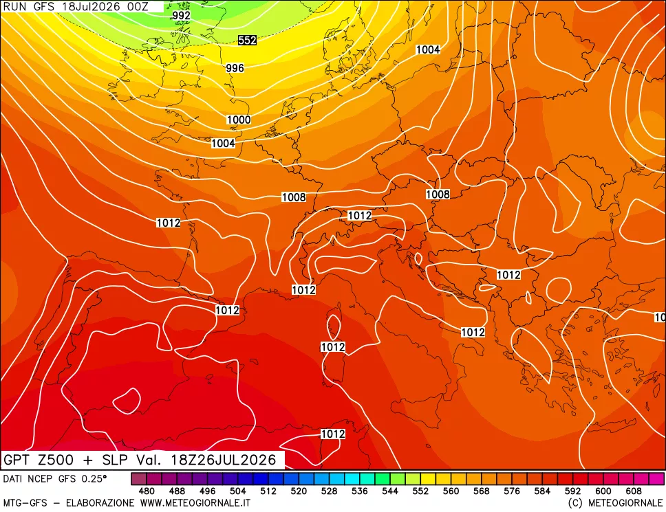 mappa 500 hPa GPT + Press SLM
