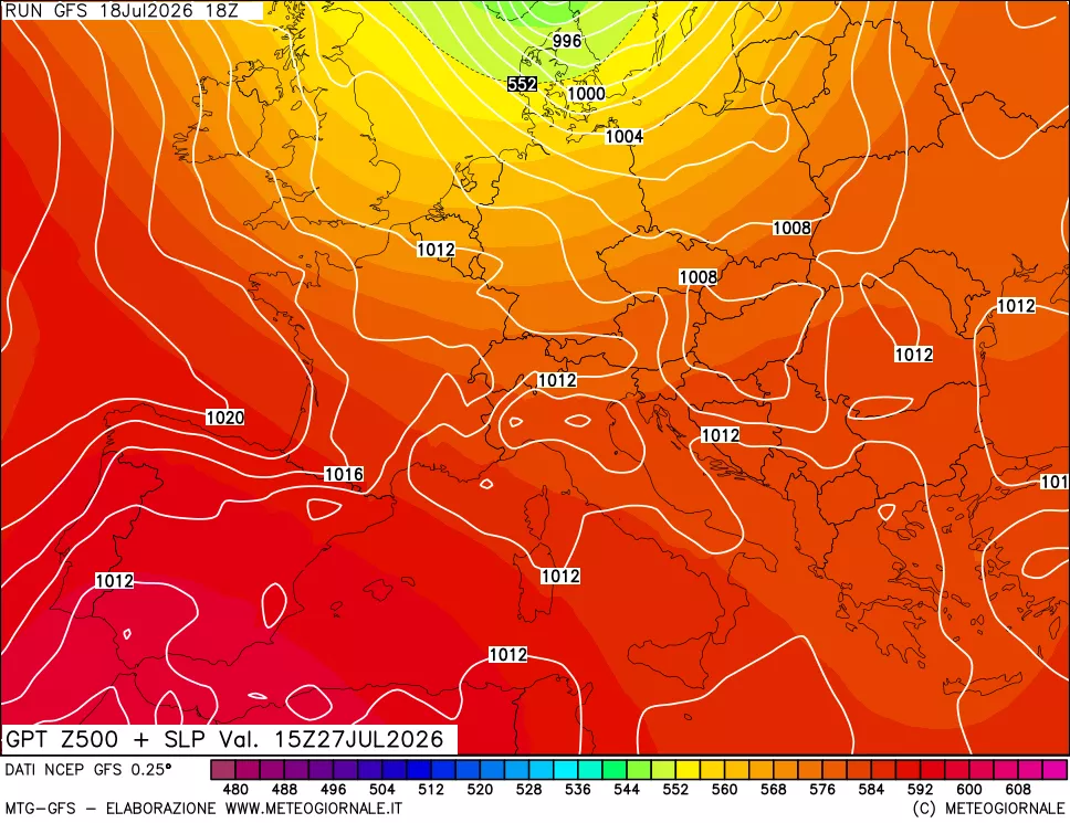 mappa 500 hPa GPT + Press SLM