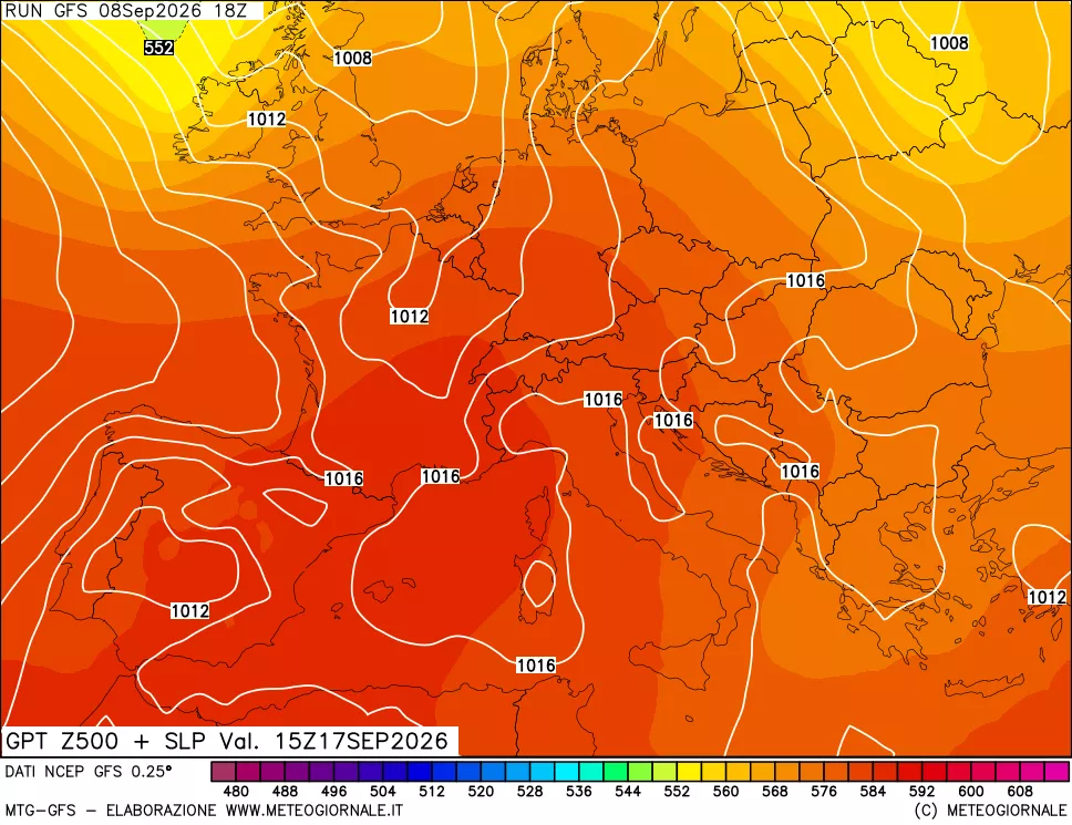 mappa 500 hPa GPT + Press SLM