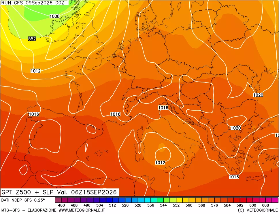 mappa 500 hPa GPT + Press SLM