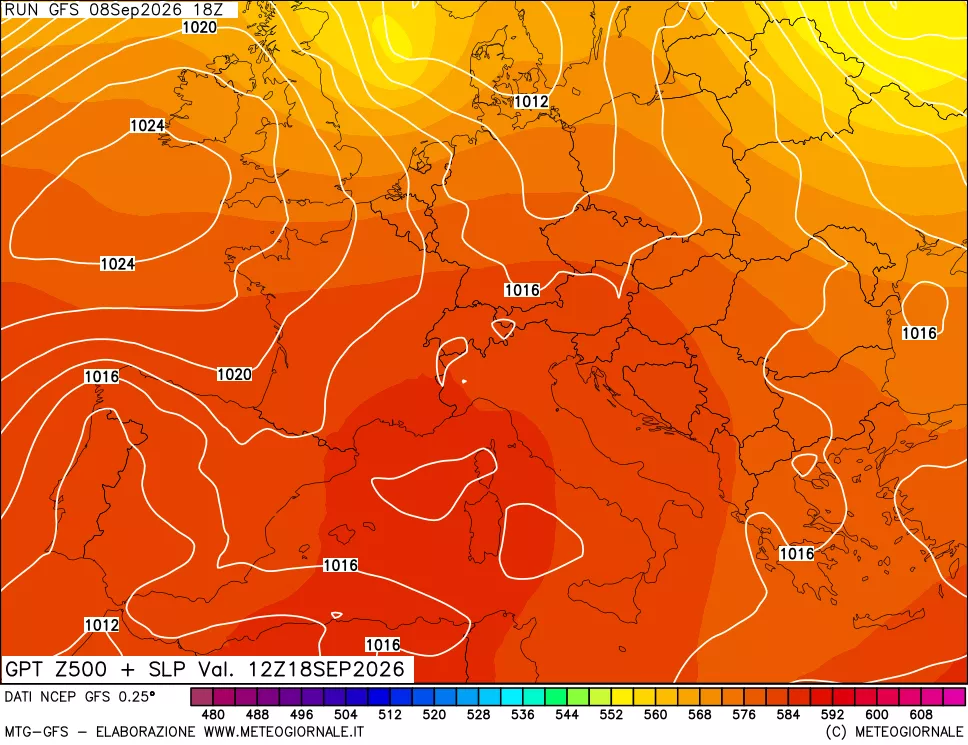 mappa 500 hPa GPT + Press SLM