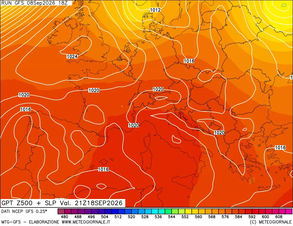 mappa 500 hPa GPT + Press SLM
