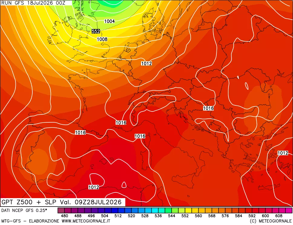 mappa 500 hPa GPT + Press SLM